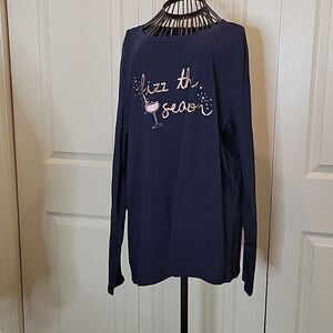 LOFT FIZZ THE SEASON Holiday Tee Size XXL NWT